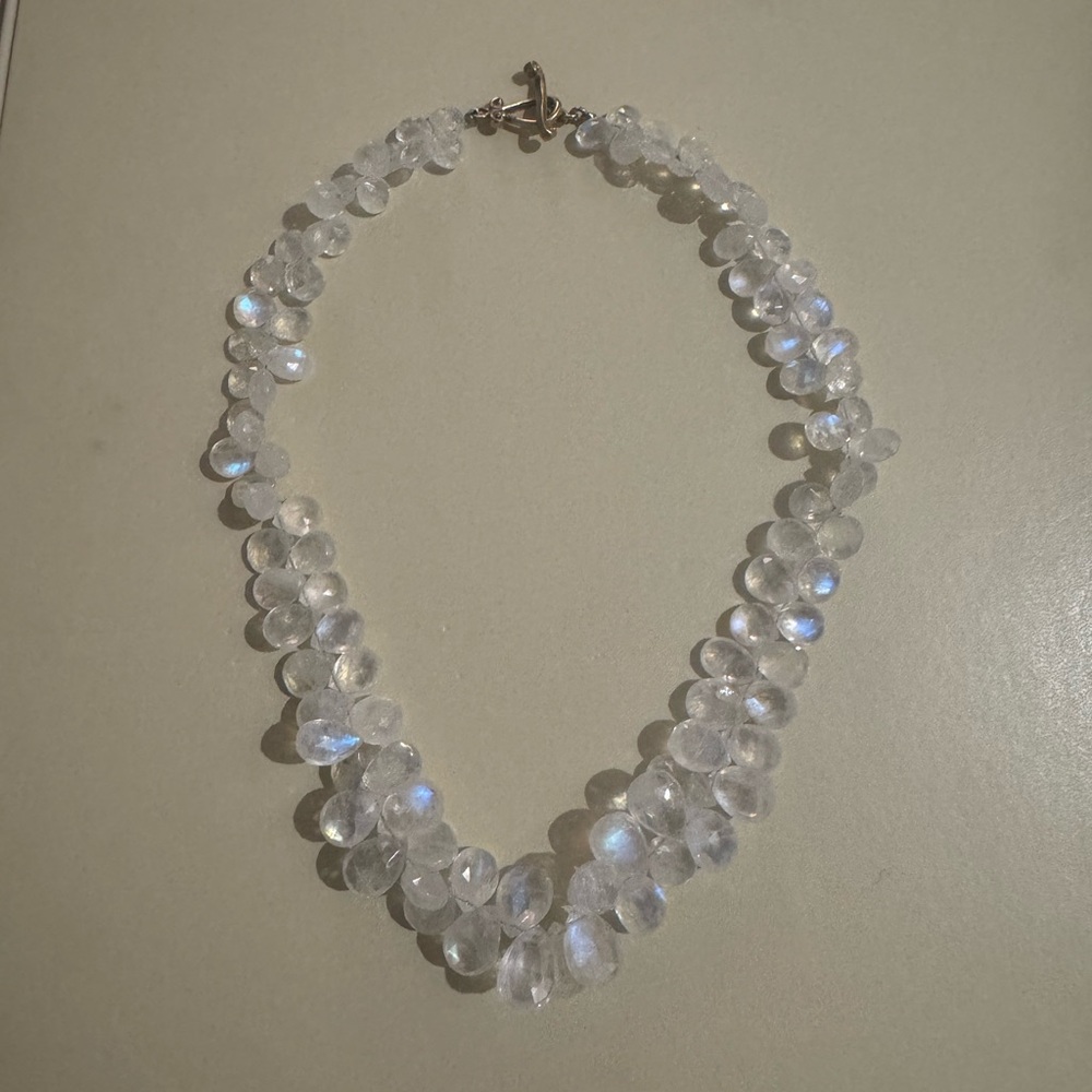 Elegant White Beaded Necklace